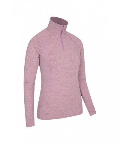 Bend And Stretch Womens Half-Zip Midlayer Pink $17.81 Active