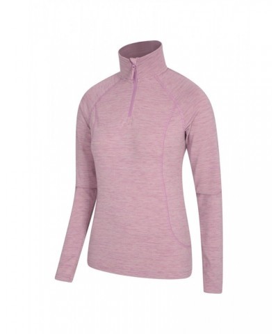 Bend And Stretch Womens Half-Zip Midlayer Pink $17.81 Active