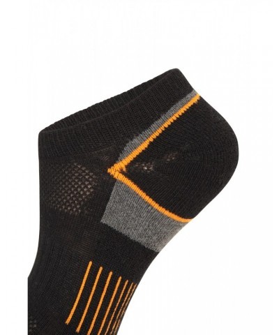 Kids IsoCool Trainer Length Socks 3-Pack Black $9.53 Accessories