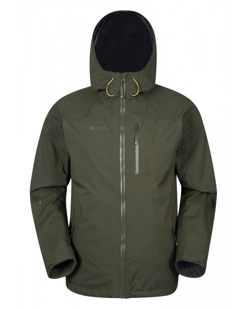 Bachill Mens 3 Layer Waterproof Jacket Khaki $33.60 Jackets