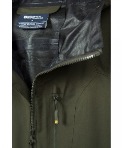 Bachill Mens 3 Layer Waterproof Jacket Khaki $33.60 Jackets