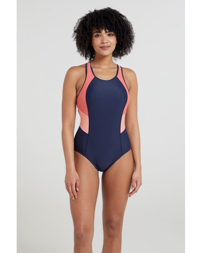 Take The Plunge Womens Swimsuit Navy $21.59 Swimwear