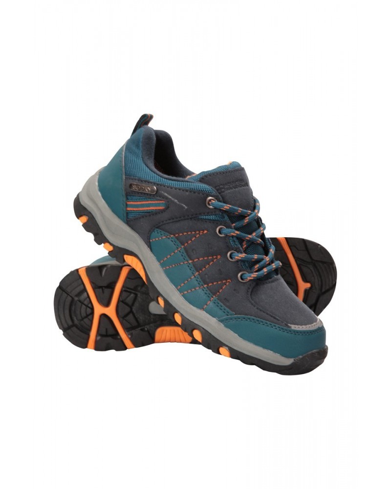 Stampede Kids Waterproof Hiking Shoes Petrol $26.99 Footwear