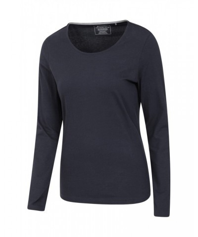 Eden Womens Organic Round Neck T-Shirt Navy $14.30 Tops