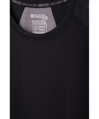 Aspect Printed Mens Panel T-Shirt Black $10.39 Tops