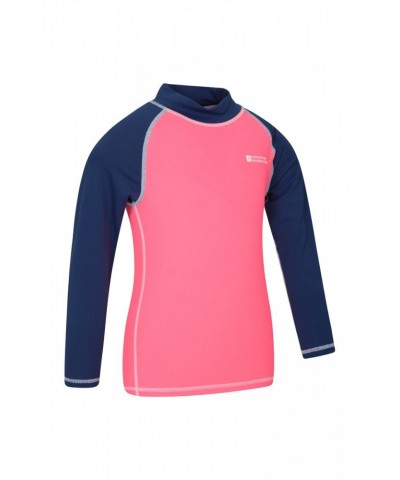 Kids Long Sleeved Rash Guard Fuchsia $19.79 Swimwear