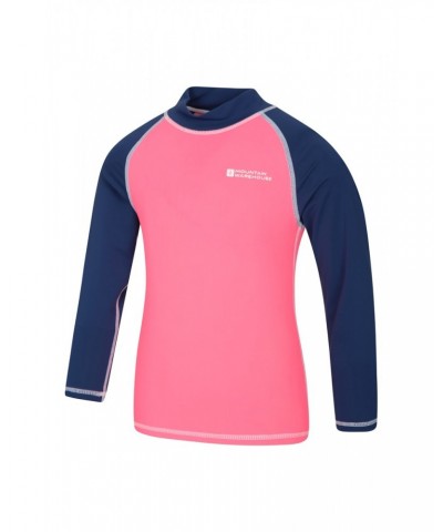 Kids Long Sleeved Rash Guard Fuchsia $19.79 Swimwear