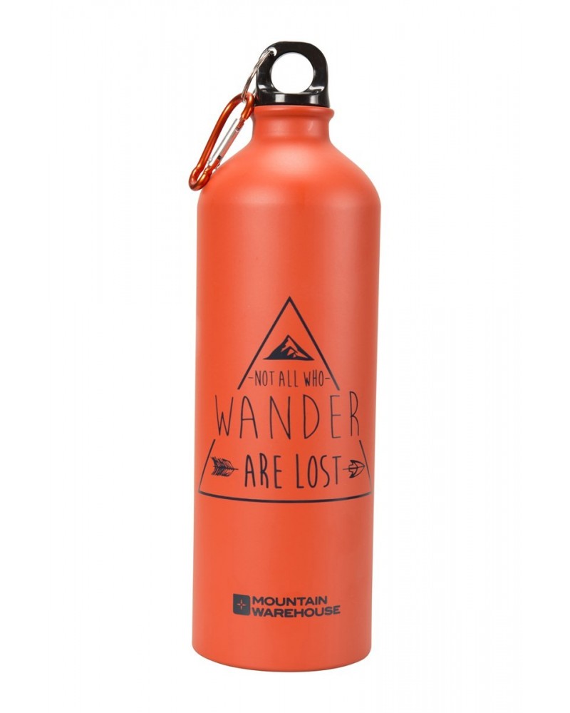 35 oz. Printed Metallic Bottle With Karabiner Orange $11.20 Accessories