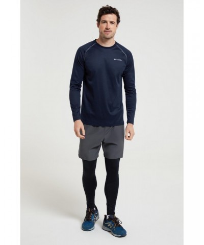 Endurance Mens Long Sleeved Top Navy Reflect $12.75 Active