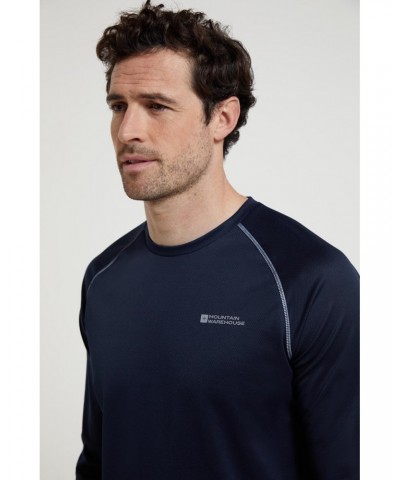 Endurance Mens Long Sleeved Top Navy Reflect $12.75 Active