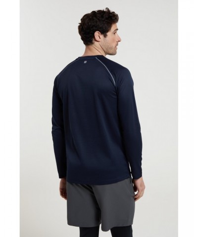 Endurance Mens Long Sleeved Top Navy Reflect $12.75 Active