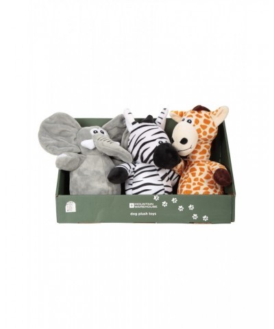 Dog Soft Toys - Animal Box Trio Brown $13.56 Pets