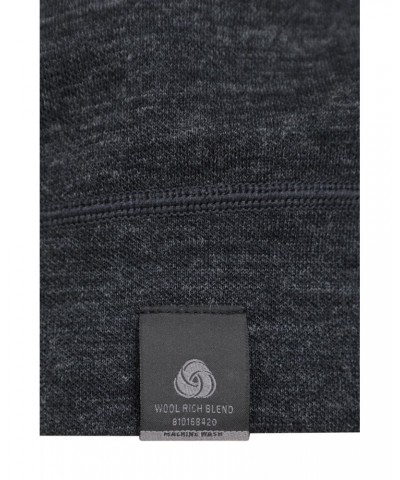 Merino Womens Drawstring Sweat Top Black $29.14 Loungewear