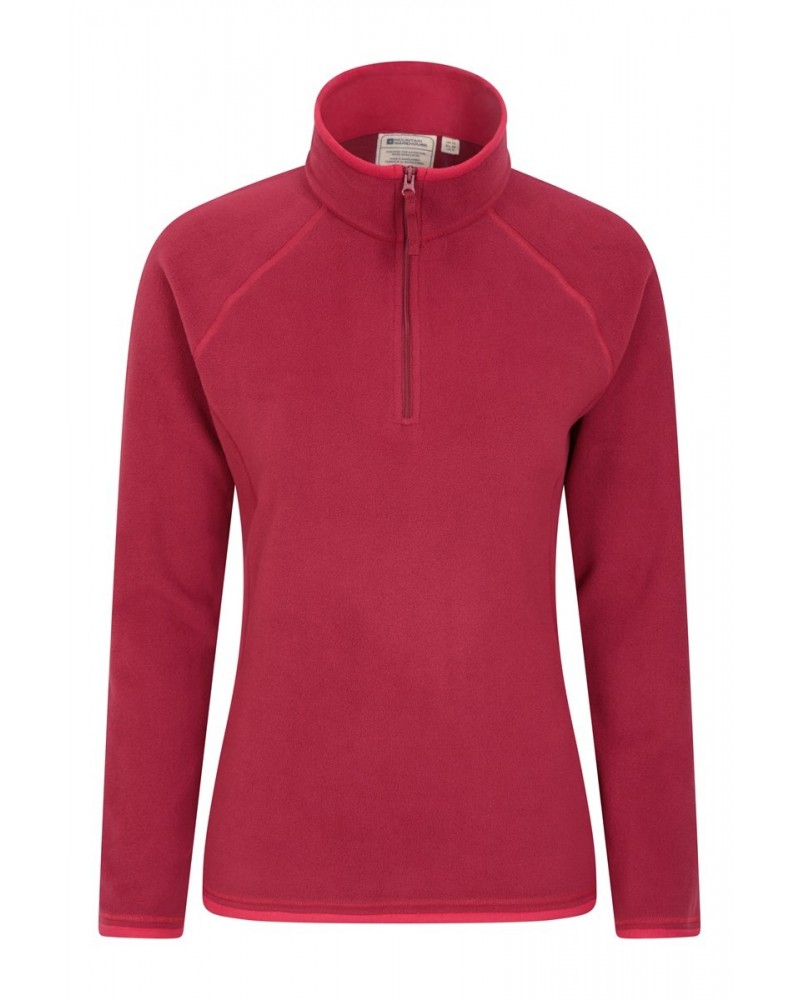 Montana Womens Half-Zip Fleece Dark Red $14.84 Fleece