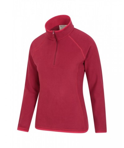 Montana Womens Half-Zip Fleece Dark Red $14.84 Fleece