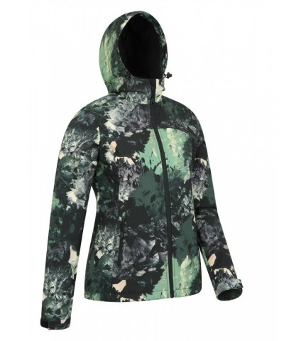 Exodus Womens Printed Water Resistant Softshell Dark Khaki $32.90 Jackets