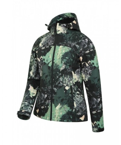 Exodus Womens Printed Water Resistant Softshell Dark Khaki $32.90 Jackets