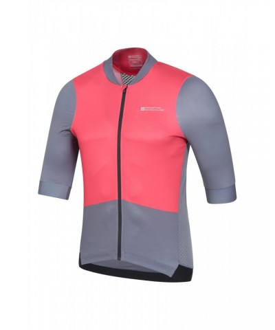 Strada Mens Cycling Full-Zip Jersey Red $25.97 Tops