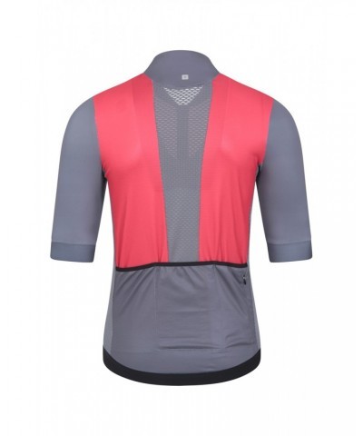 Strada Mens Cycling Full-Zip Jersey Red $25.97 Tops