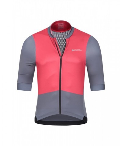 Strada Mens Cycling Full-Zip Jersey Red $25.97 Tops