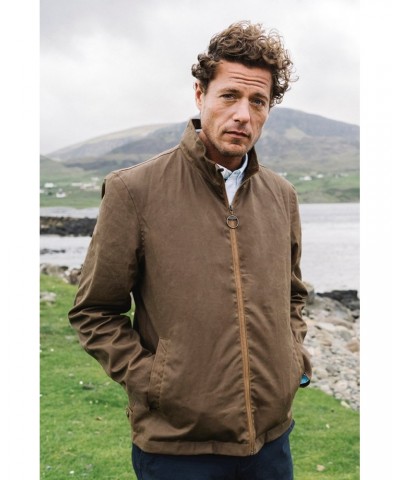 Porthleven Mens Waxed Harrington Jacket Tan $71.50 Jackets