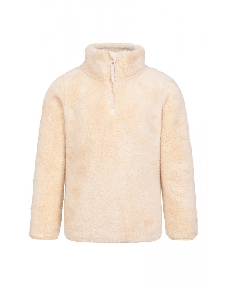 Teddy Kids Half-Zip Fleece Beige $12.64 Fleece