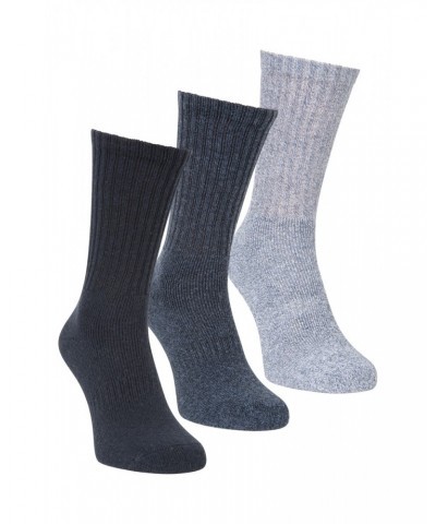 Outdoor Mens Mid-Calf Hiking Socks 3-pack Navy $10.19 Accessories