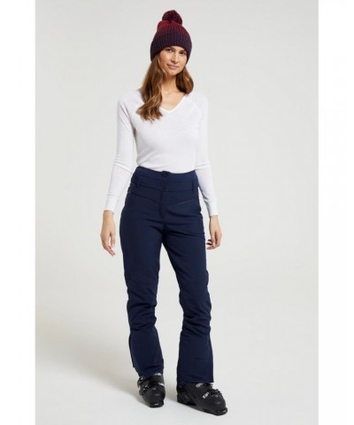 Avalanche Recco Womens High-Waisted Softshell Ski Pants Navy $36.75 Pants