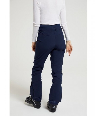 Avalanche Recco Womens High-Waisted Softshell Ski Pants Navy $36.75 Pants