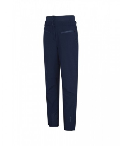 Avalanche Recco Womens High-Waisted Softshell Ski Pants Navy $36.75 Pants