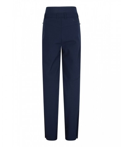 Avalanche Recco Womens High-Waisted Softshell Ski Pants Navy $36.75 Pants