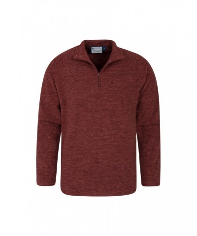 Snowdon Mens Micro Fleece Dark Red $14.74 Fleece