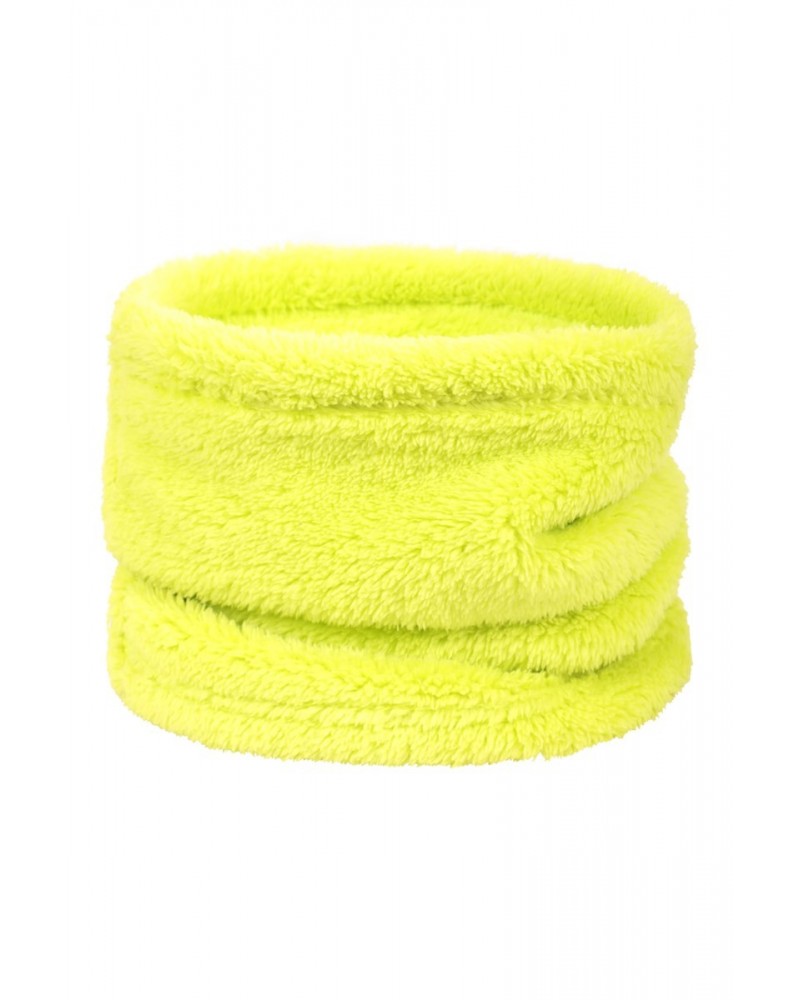 Kids Sherpa Fleece Neck Gaiter Lime $11.79 Ski