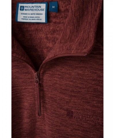 Snowdon Mens Micro Fleece Dark Red $14.74 Fleece