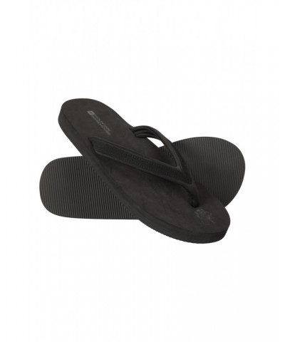 Vacation Womens Recycled Flip Flops Jet Black $12.74 Footwear