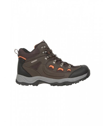 Adventurer Mens Waterproof Hiking Boots Brown $29.40 Footwear