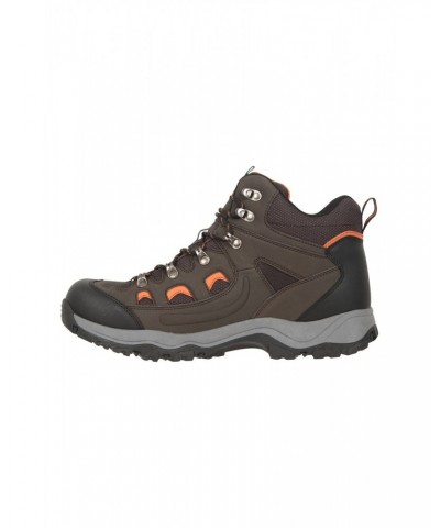 Adventurer Mens Waterproof Hiking Boots Brown $29.40 Footwear