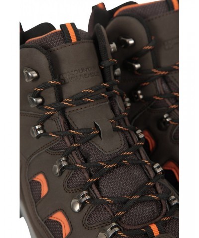 Adventurer Mens Waterproof Hiking Boots Brown $29.40 Footwear