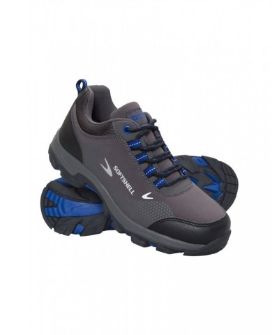 Softshell Kids Hiking Shoes Cobalt $15.05 Footwear