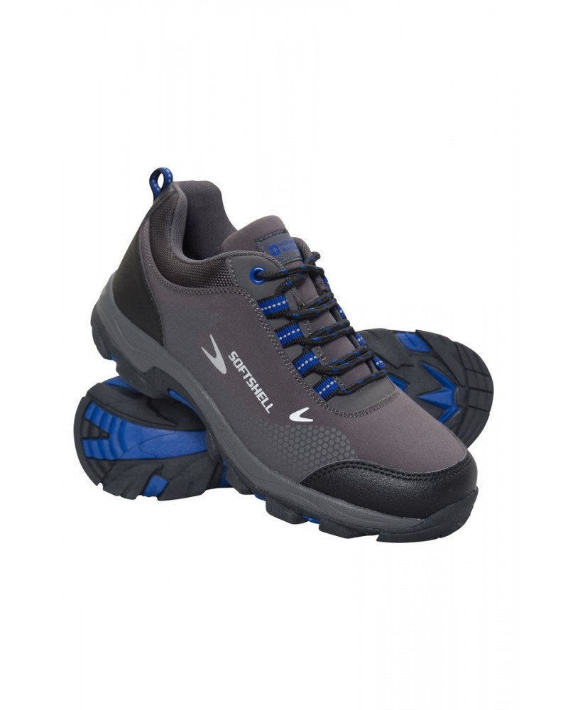 Softshell Kids Hiking Shoes Cobalt $15.05 Footwear