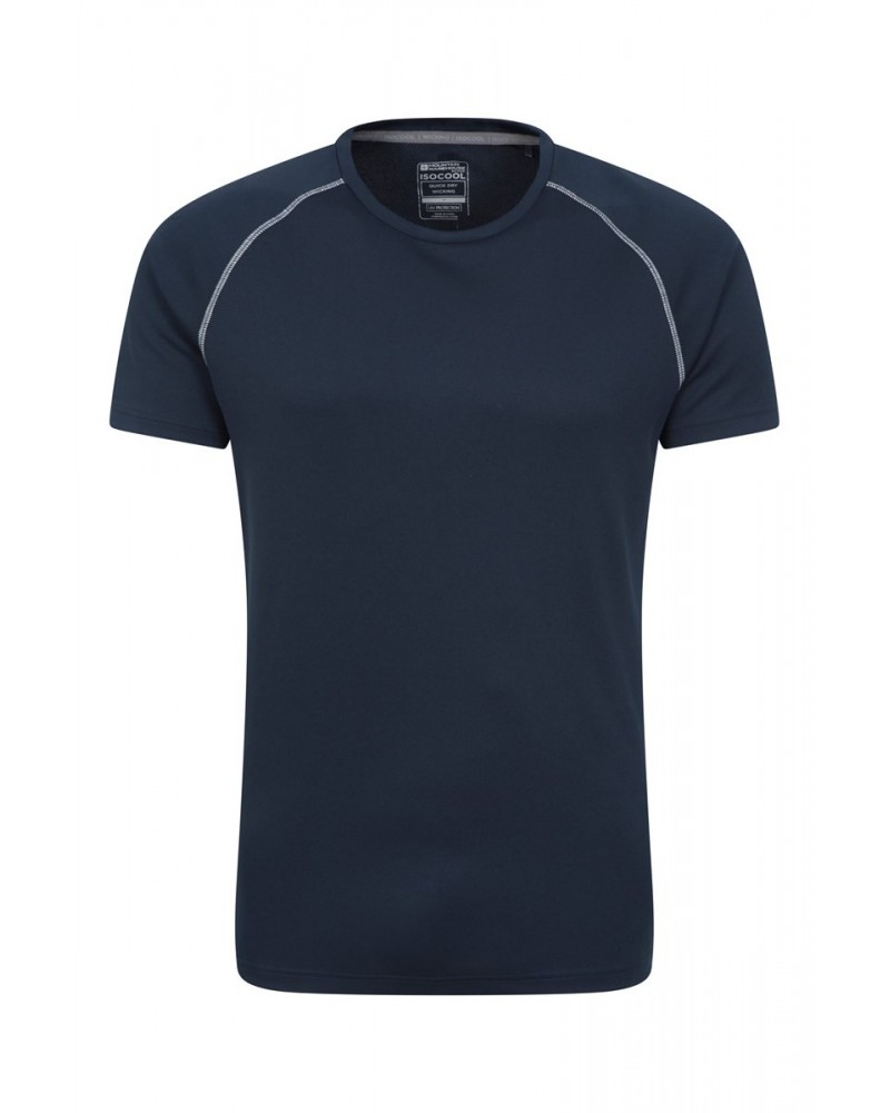 Endurance Isocool Mens Active T-Shirt Navy Reflect $13.74 Active