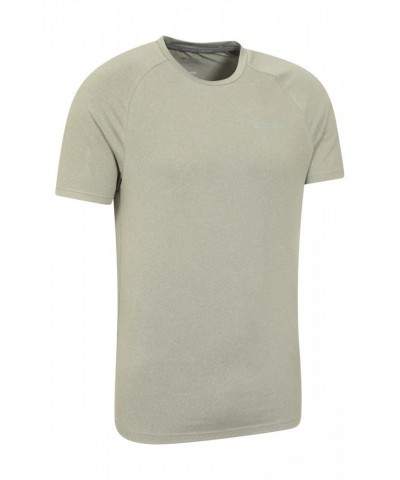 Agra Mens Melange T-Shirt Khaki $14.57 Active