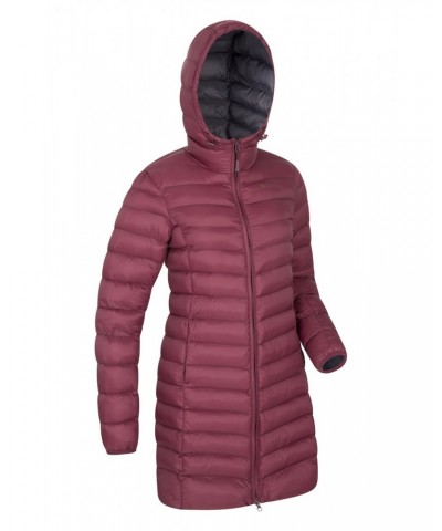 Florence Womens Long Insulated Jacket Berry $36.80 Jackets