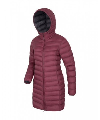 Florence Womens Long Insulated Jacket Berry $36.80 Jackets