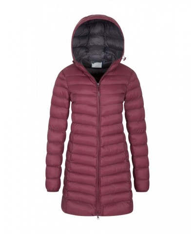 Florence Womens Long Insulated Jacket Berry $36.80 Jackets