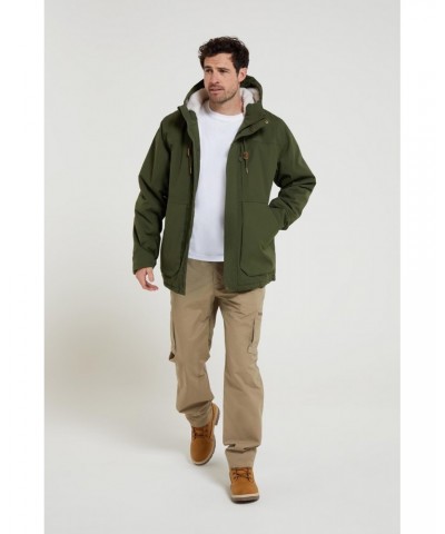 Coastline Mens Sherpa Waterproof Jacket Khaki $43.20 Jackets