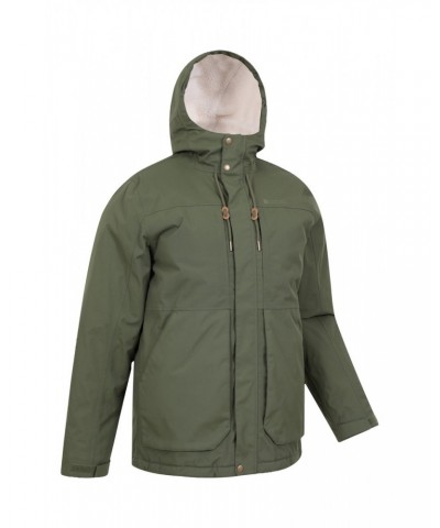 Coastline Mens Sherpa Waterproof Jacket Khaki $43.20 Jackets