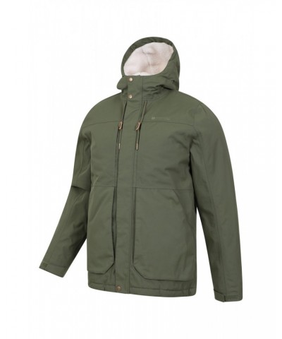 Coastline Mens Sherpa Waterproof Jacket Khaki $43.20 Jackets