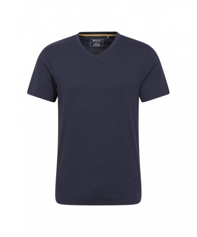 Eden Mens Organic V-Neck T-Shirt Navy $10.00 Tops