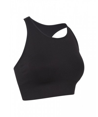 Longline Anti-chafe Seamless Bra Black $10.79 Active